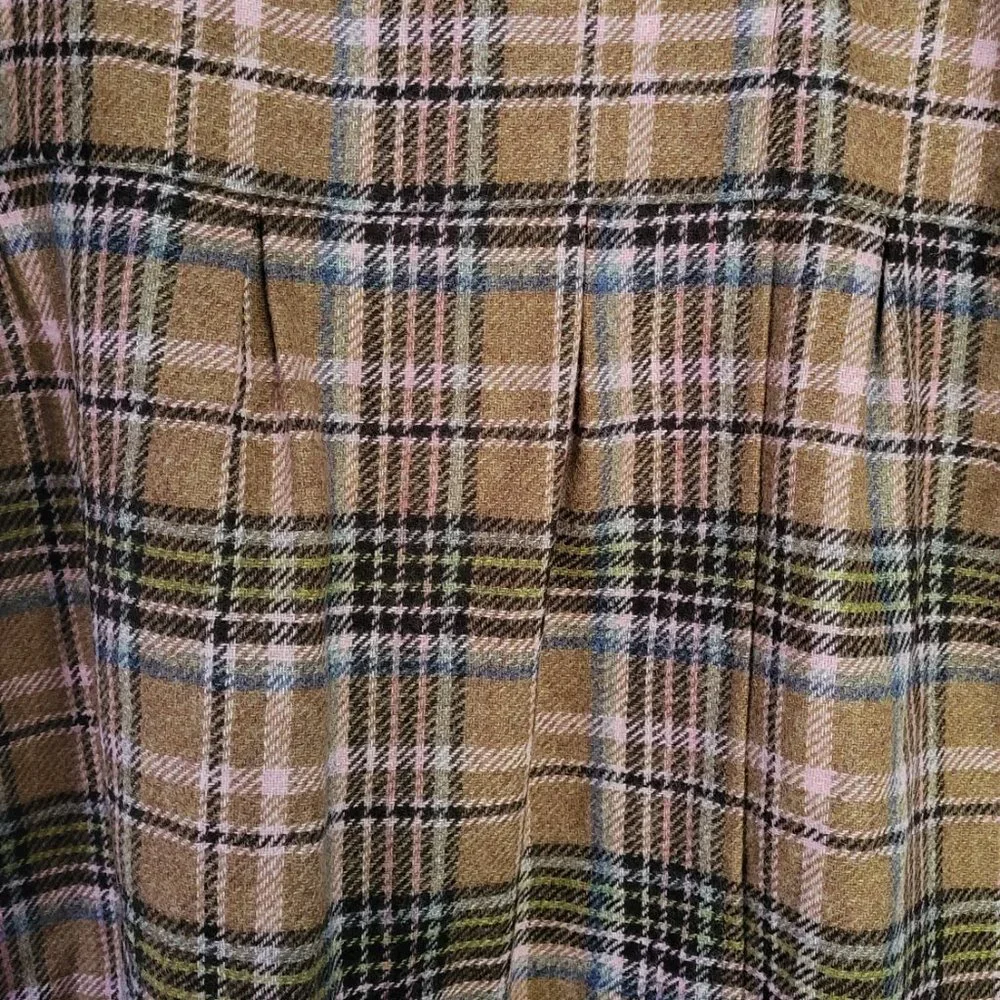 Boden British Tweed by Moon Pleated Wool Skirt Size 14L - Picture 3 of 10